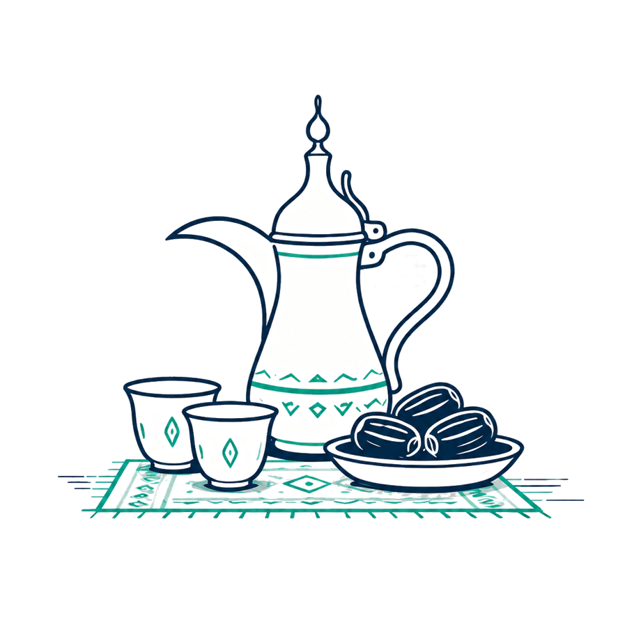 Arabia Residence Saudi coffee and dates
