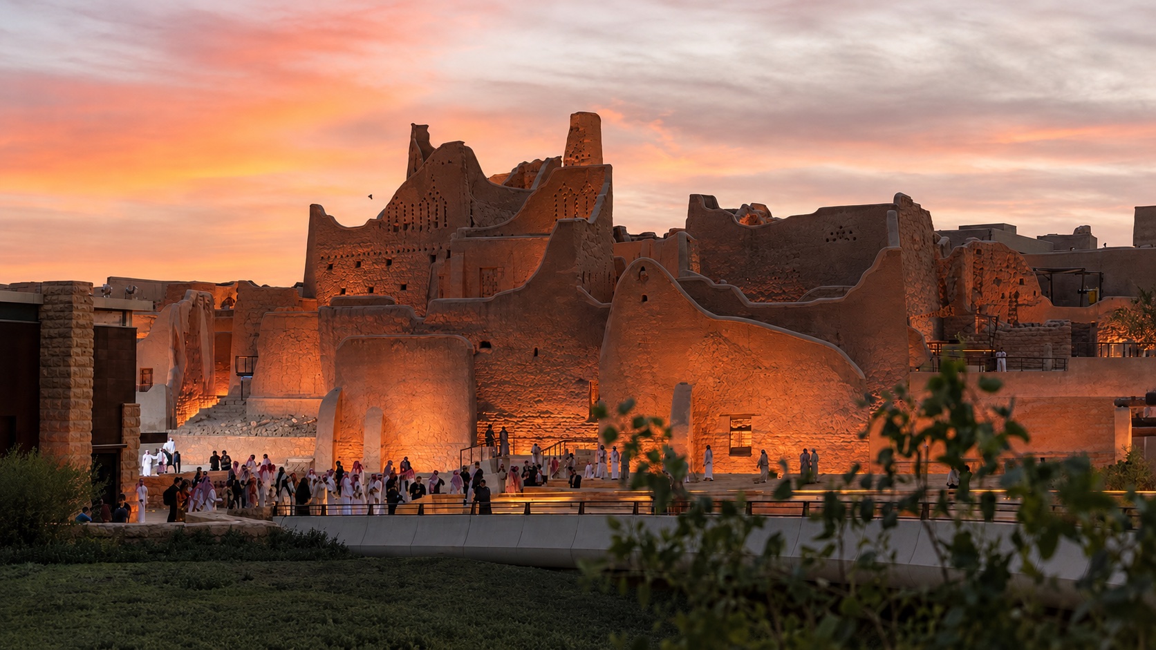 Diriyah (At-Turaif) at sunset, Riyadh